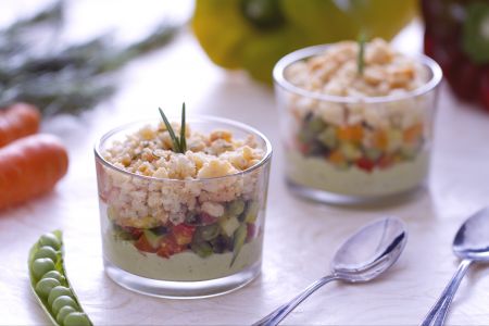 Crumble de vegetais