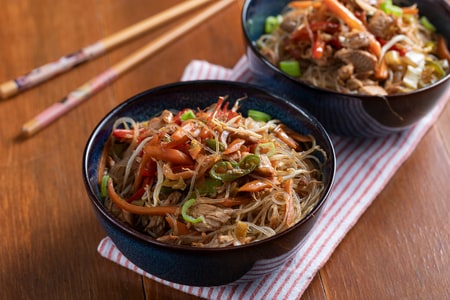 Spaghetti di soia all'orientale