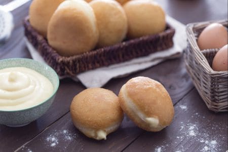 Bombas fritas salgadas