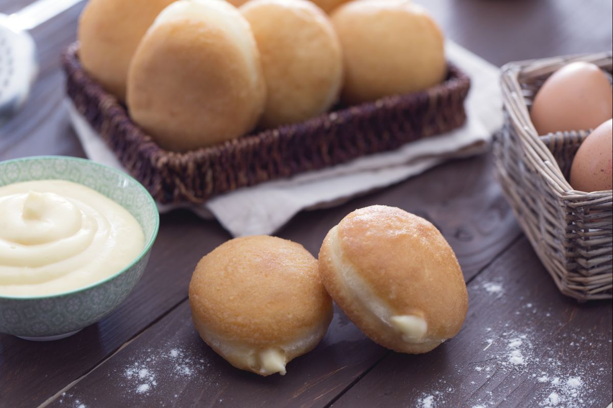 Bombas fritas salgadas