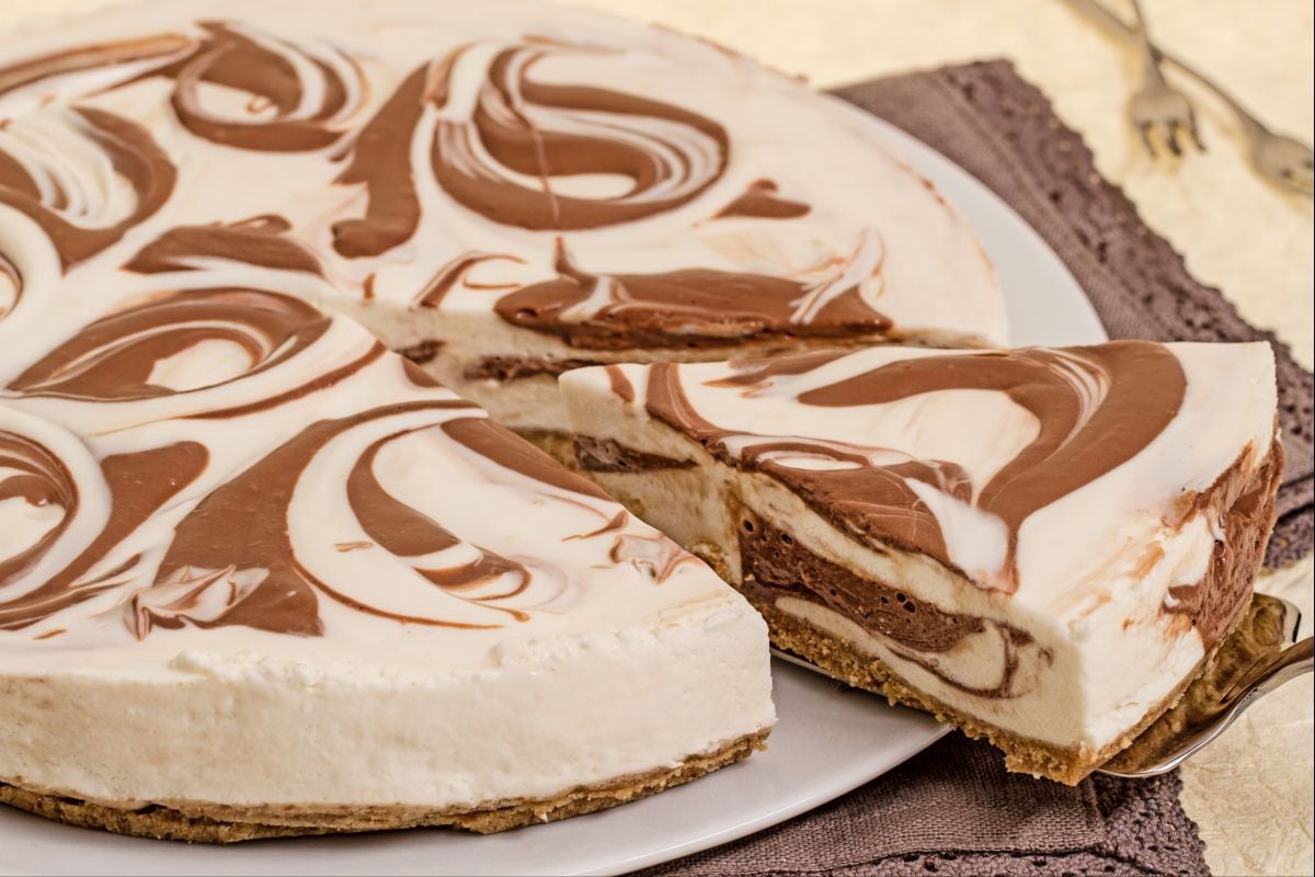 Cheesecake marmorizzata