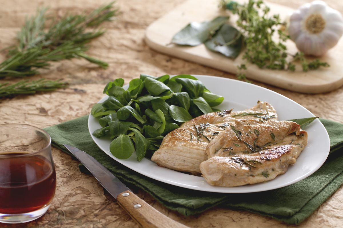 Peito de frango ao vinagre balsâmico