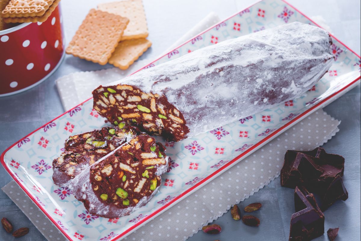 Salame de chocolate sem ovos