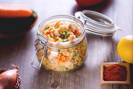 Cuscuz frio de frango