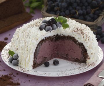 Zuccotto all'uva fragola