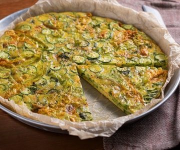 Frittata de abobrinha ao forno
