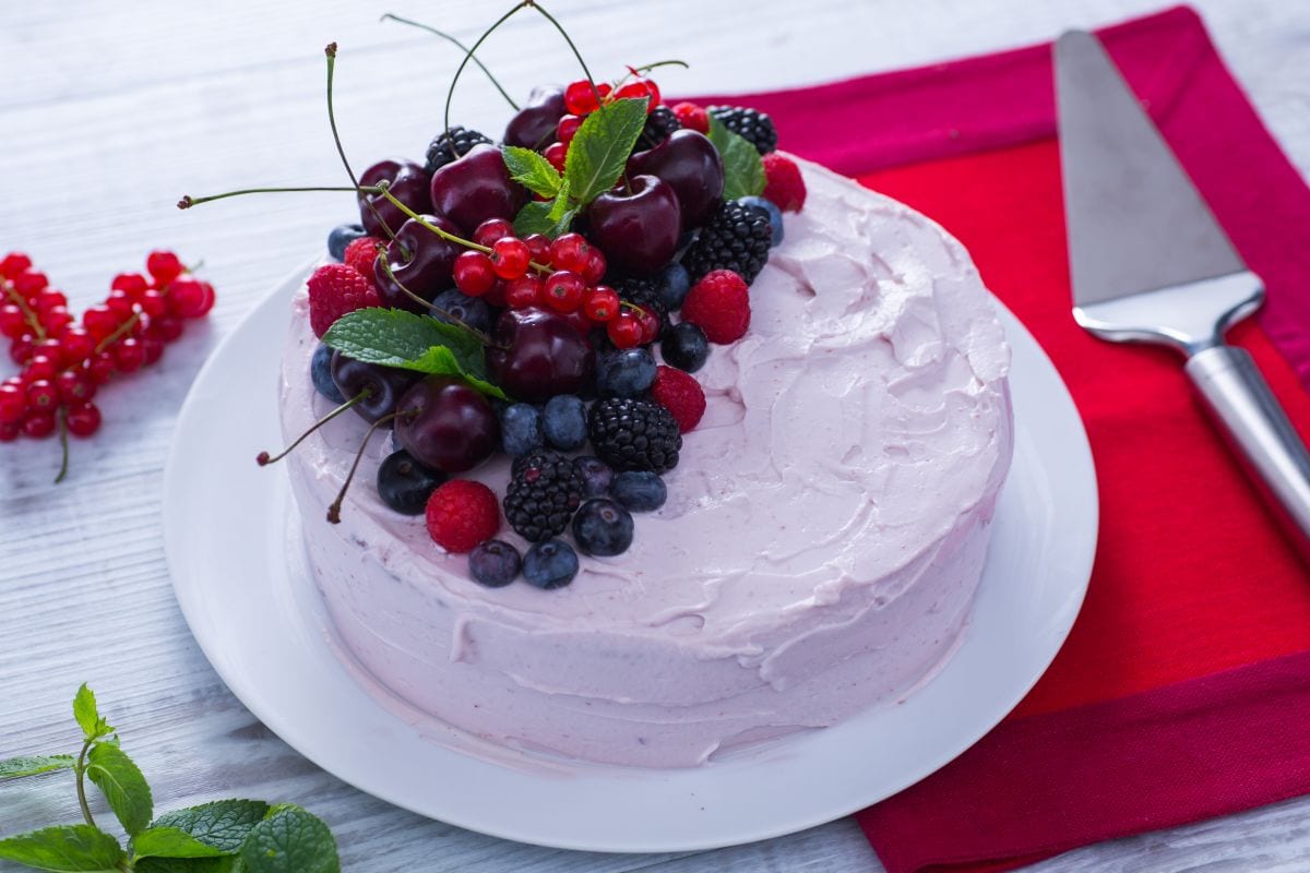 Bolo de aniversário de verão