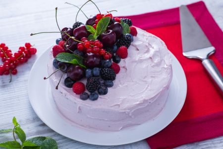 Bolo de aniversário de verão