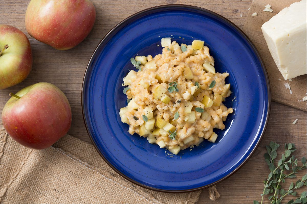 Passatelli com ragu de maçã