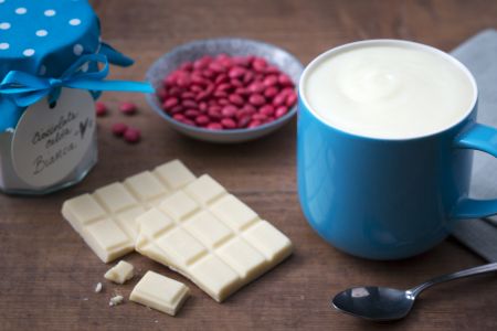 Chocolate quente branco
