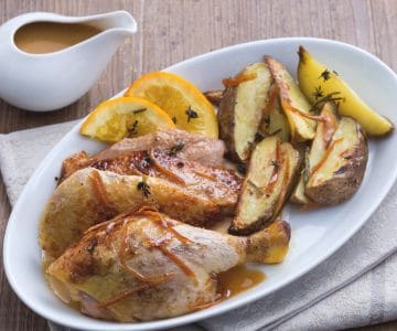 Pato ao molho de laranja