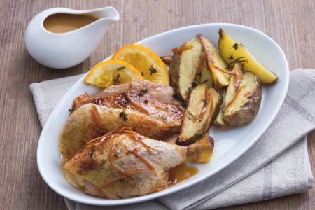 Pato ao molho de laranja