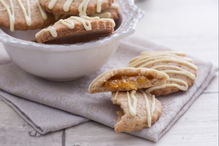 Biscoitos de espelta e laranja