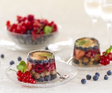 Aspic de frutas vermelhas