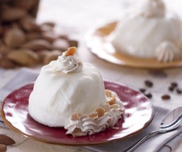 Panna cotta de amêndoas