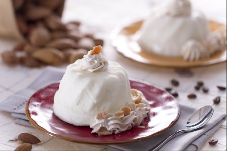 Panna cotta de amêndoas