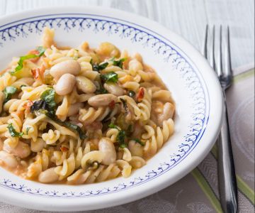 Pasta e feijão de verão