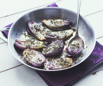 Cebolas de Tropea assadas