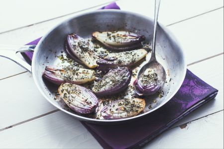 Cebolas de Tropea assadas