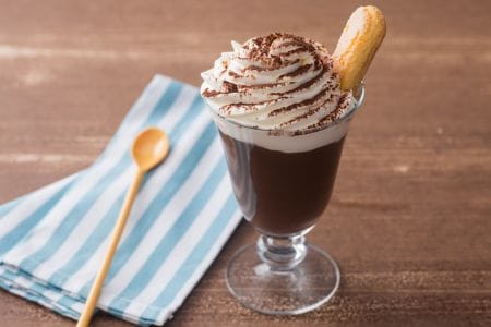 Chocolate quente com café