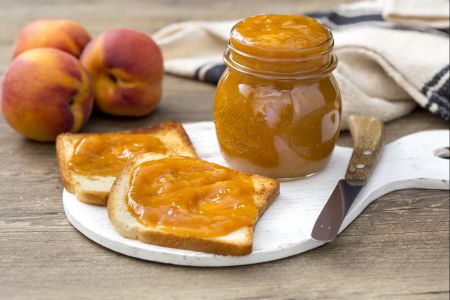 Geleia de pêssego assada