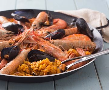 Paella de marisco
