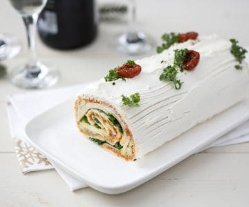 Rocambole salgado vegetariano