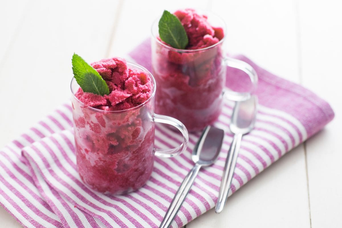 Granita al vino rosso