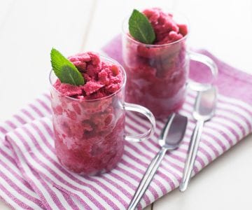 Granita al vino rosso