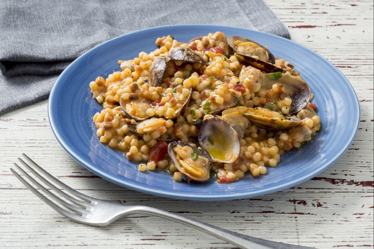 Fregola com berbigões