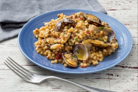 Fregola com berbigões