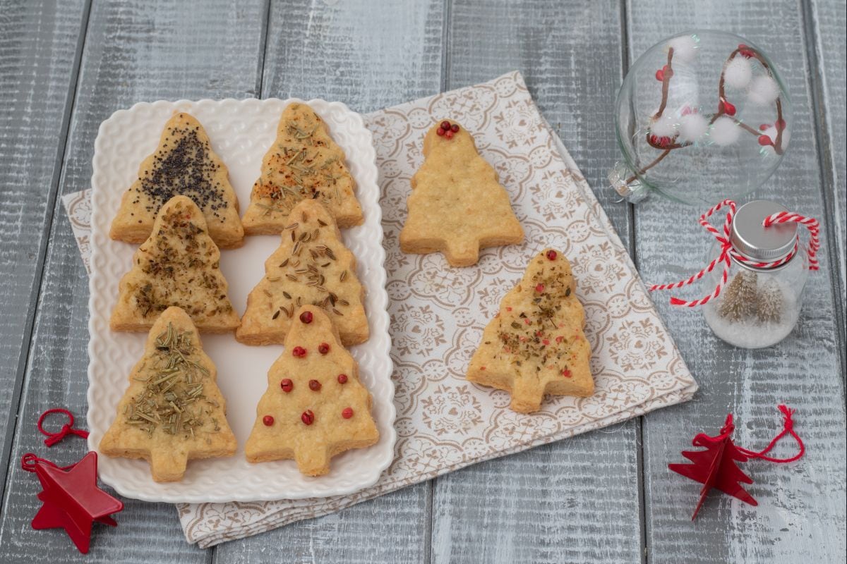 Biscoitos salgados de Natal