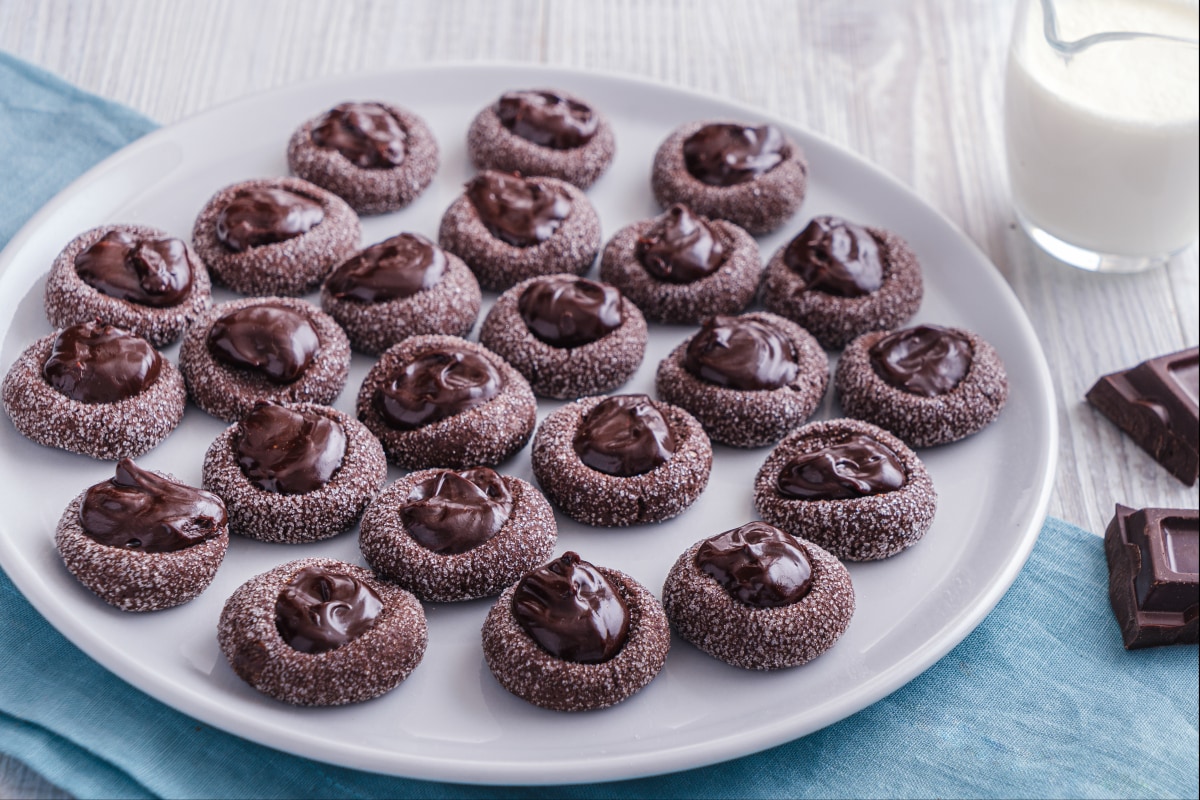 Biscoitos thumbprint