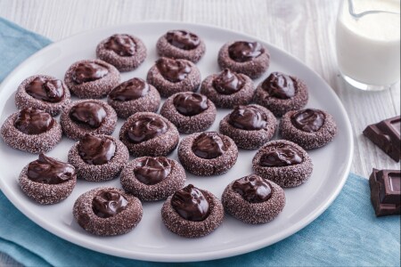 Biscoitos thumbprint