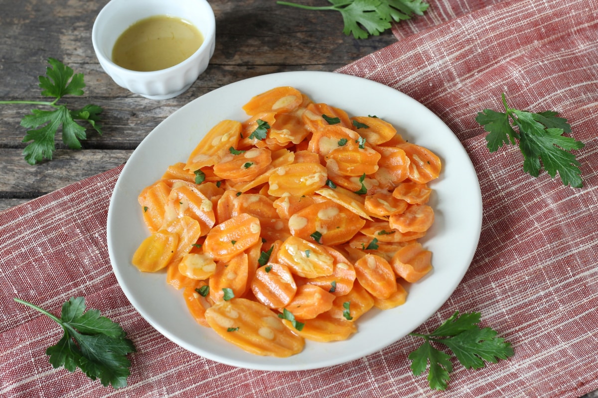 Cenouras com mostarda