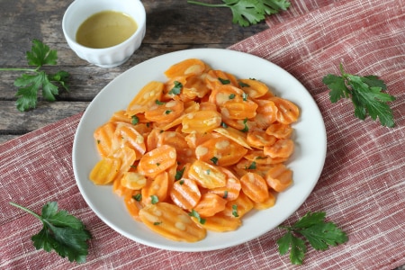 Cenouras com mostarda