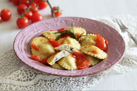 Ravioli de berinjela
