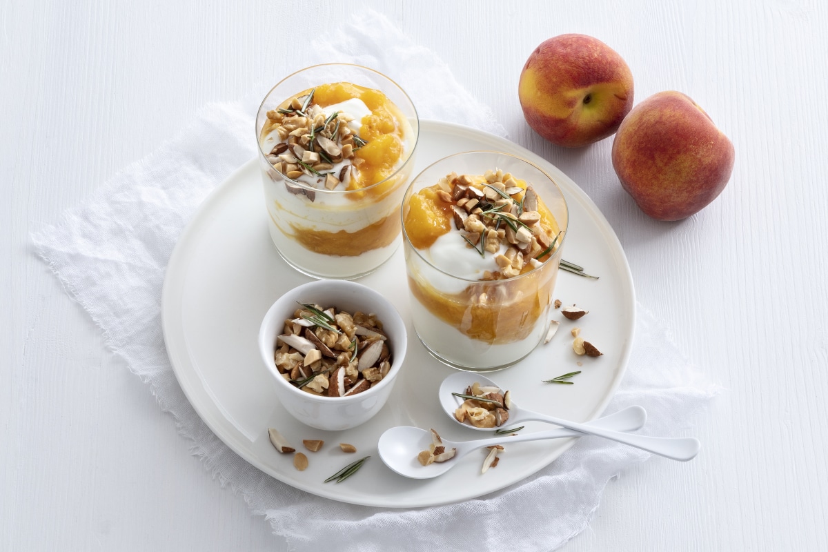 Copinhos de damasco e robiola