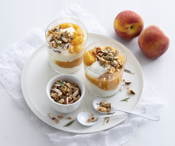 Copinhos de damasco e robiola