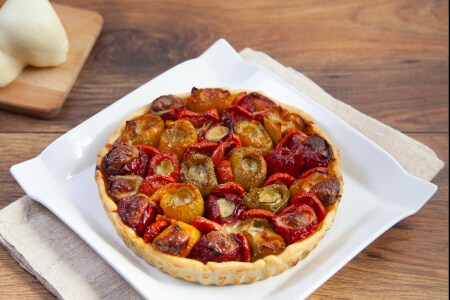 Torta salgada de pimentões