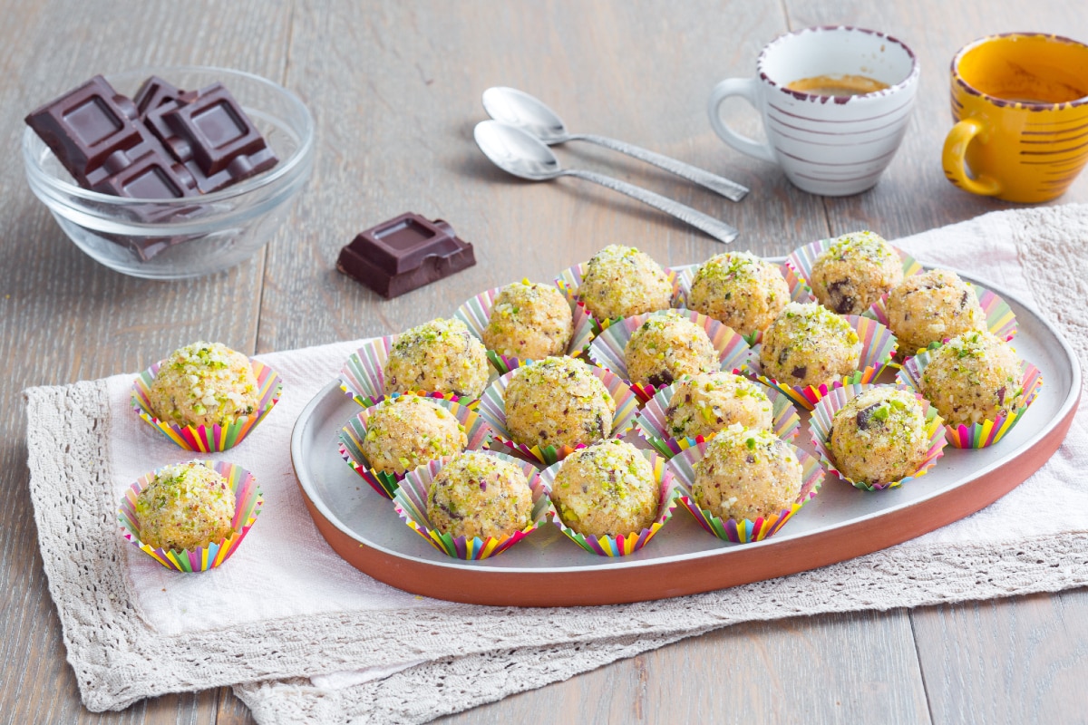 Trufas sem glúten de ricota e chocolate