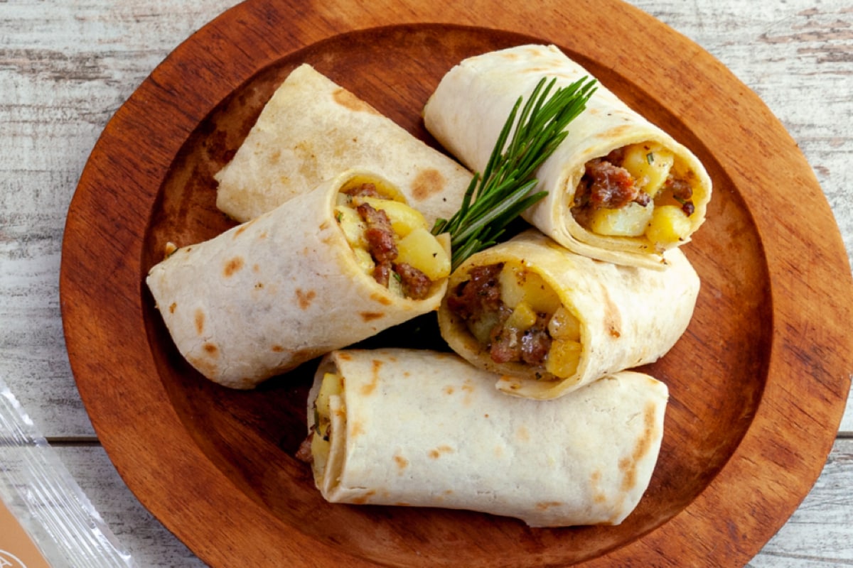 Piadina salsiccia e patate