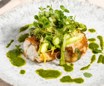 Tamboril assado no forno