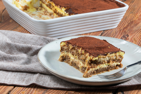 Tiramisù com ovos pasteurizados