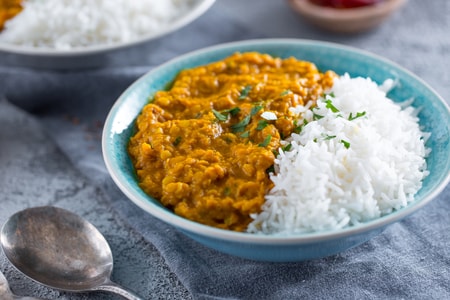 Dahl de lentilhas vermelhas