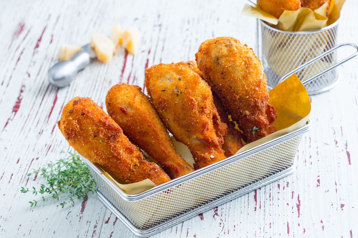 Frango frito com Grana Padano