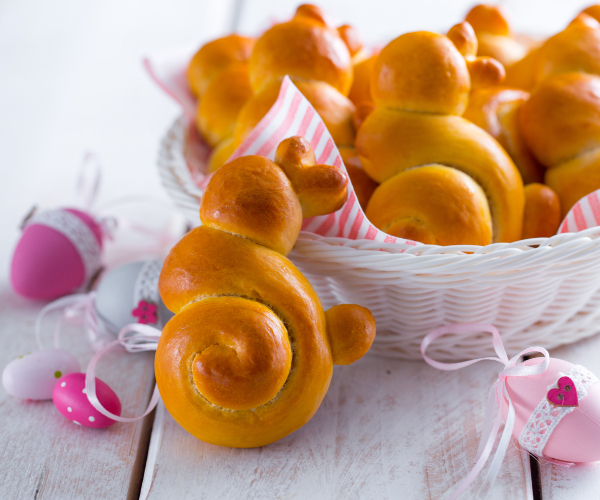 Coelhinhos de pão brioche