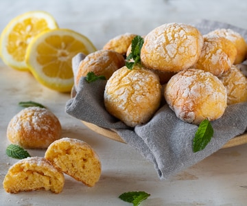 Biscoitos de limão sem manteiga