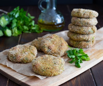 Croquetes de abobrinha e speck