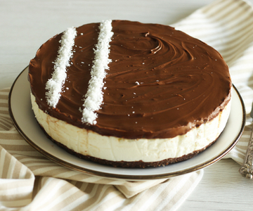 Cheesecake de coco e Nutella